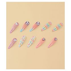 Babyhug Hair Clips with Unicorn Print Pack of  12 - Multicolor