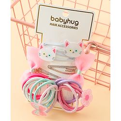 Babyhug Hair Accessories Combo Sets Pack of 14 Free Size - Multicolor