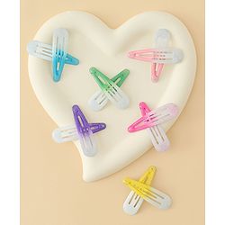Babyhug Hair Clips with Unicorn Print Pack of  12 - Multicolor