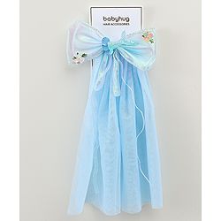 Babyhug  Hair Clip with Bow Applique- Off White