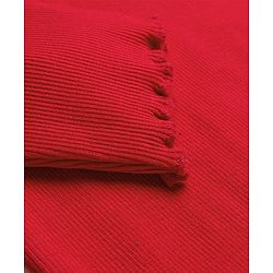 Babyhug Cotton Elastane Knit Full Sleeves Solid Color Turtle Neck Winter T-Shirt - Red