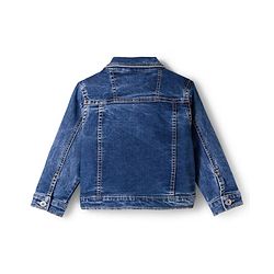 Babyhug Full Sleeves Washed Denim Jacket - Blue