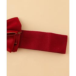 Babyhug Bow Applique Headbands Pack of 2 - Cream & Pink