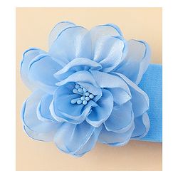 Babyhug Headbands With Floral Applique Pack of 2 - Blue & Pink