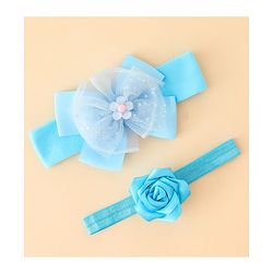 Babyhug Headbands With Floral & Bow Applique Pack of 2 - Pink