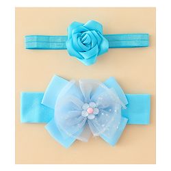 Babyhug Headbands With Floral & Bow Applique Pack of 2 - Pink