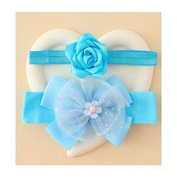 Babyhug Headbands With Floral & Bow Applique Pack of 2 - Pink