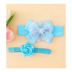 Babyhug Headbands With Floral & Bow Applique Pack of 2 - Pink