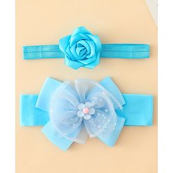 Babyhug Headbands With Floral & Bow Applique Pack of 2 - Pink