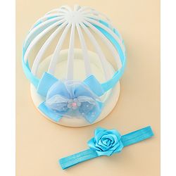 Babyhug Headbands With Floral & Bow Applique Pack of 2 - Pink