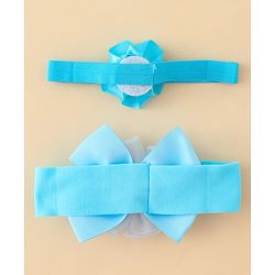 Babyhug Headbands With Floral & Bow Applique Pack of 2 - Pink