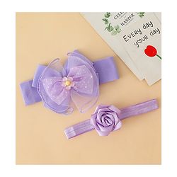 Babyhug Headbands With Floral & Bow Applique Pack of 2 - Pink