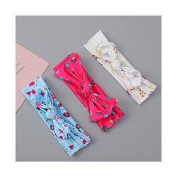 Babyhug Headbands With Bow Applique Pack of 3 - Multicolor