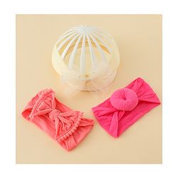Babyhug Headbands With Bow Applique Pack of 3 - Multicolor