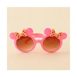 Babyhug Hair Accessories & Sunglasses Combo Set with Bow Applique - Pink