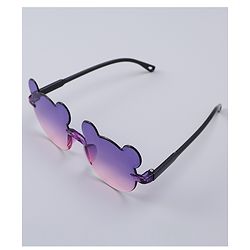 Babyhug Headband with Floral Applique  & Sunglasses Combo Set- Pink & Purple