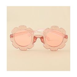 Babyhug Free Size Headband & Sunglasses Combo Set with Floral Applique - Pink & Peach