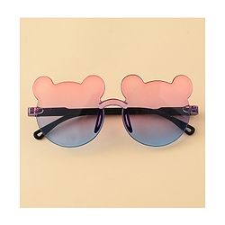 Babyhug Headband with Bow Applique  & Sunglasses Combo Set- Pink & Blue