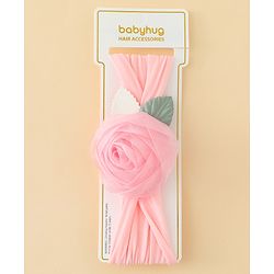 Babyhug Headbands with Floral Applique - Pink