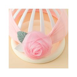 Babyhug Headbands with Floral Applique - Pink