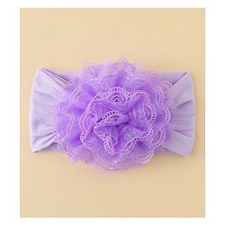 Babyhug Headband With Floral  Applique - Purple