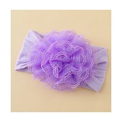 Babyhug Headband With Floral  Applique - Purple