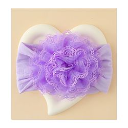 Babyhug Headband With Floral  Applique - Purple