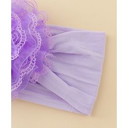 Babyhug Headband With Floral  Applique - Purple