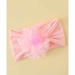 Babyhug Headband With Floral Applique - Red