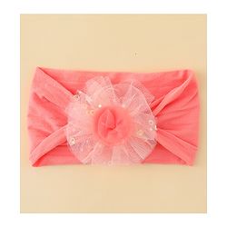 Babyhug Headband With Floral Applique - Red