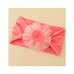 Babyhug Headband With Floral Applique - Red