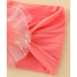 Babyhug Headband With Floral Applique - Red