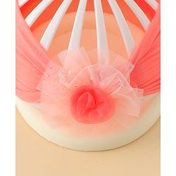 Babyhug Headband With Floral Applique - Red