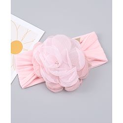 Babyhug Free Size Headband with Floral Applique - Pink