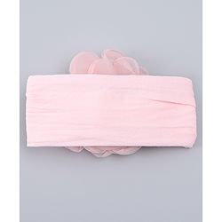 Babyhug Free Size Headband with Floral Applique - Pink