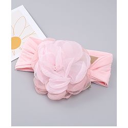 Babyhug Free Size Headband with Floral Applique - Pink