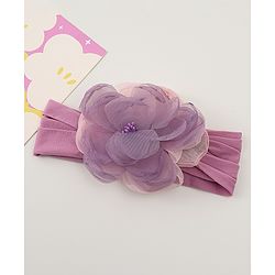 Babyhug Free Size Headband with Floral Applique - Pink