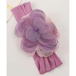 Babyhug Free Size Headband with Floral Applique - Pink