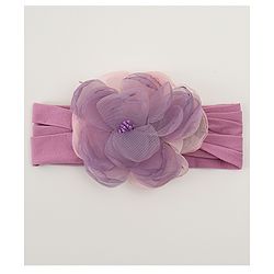 Babyhug Free Size Headband with Floral Applique - Pink