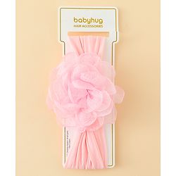 Babyhug  Headband with Floral Applique - Pink