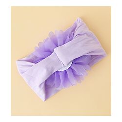 Babyhug Free Size Headband with Floral Applique - Purple