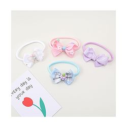 Babyhug Headbands With Bow Applique Pack of 4 - Multicolor