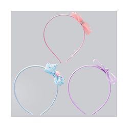 Babyhug Hair Bands With Bow Applique Pack of 3 - Multicolor