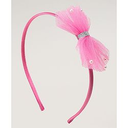 Babyhug Hair Bands With Bow Applique Pack Of 3- Multicolor