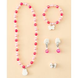 Babyhug Jewellery Set With Bunny & Butterfly Design Pack of 5 - Pink