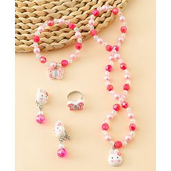 Babyhug Jewellery Set With Bunny & Butterfly Design Pack of 5 - Pink