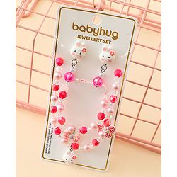 Babyhug Jewellery Set With Bunny & Butterfly Design Pack of 5 - Pink