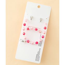 Babyhug Jewellery Set With Bunny & Butterfly Design Pack of 5 - Pink