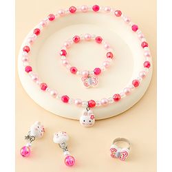Babyhug Jewellery Set With Bunny & Butterfly Design Pack of 5 - Pink