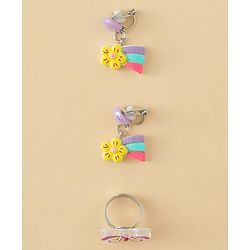 Babyhug Jewellery Set With Butterfly & Unicorn Applique - Multicolor